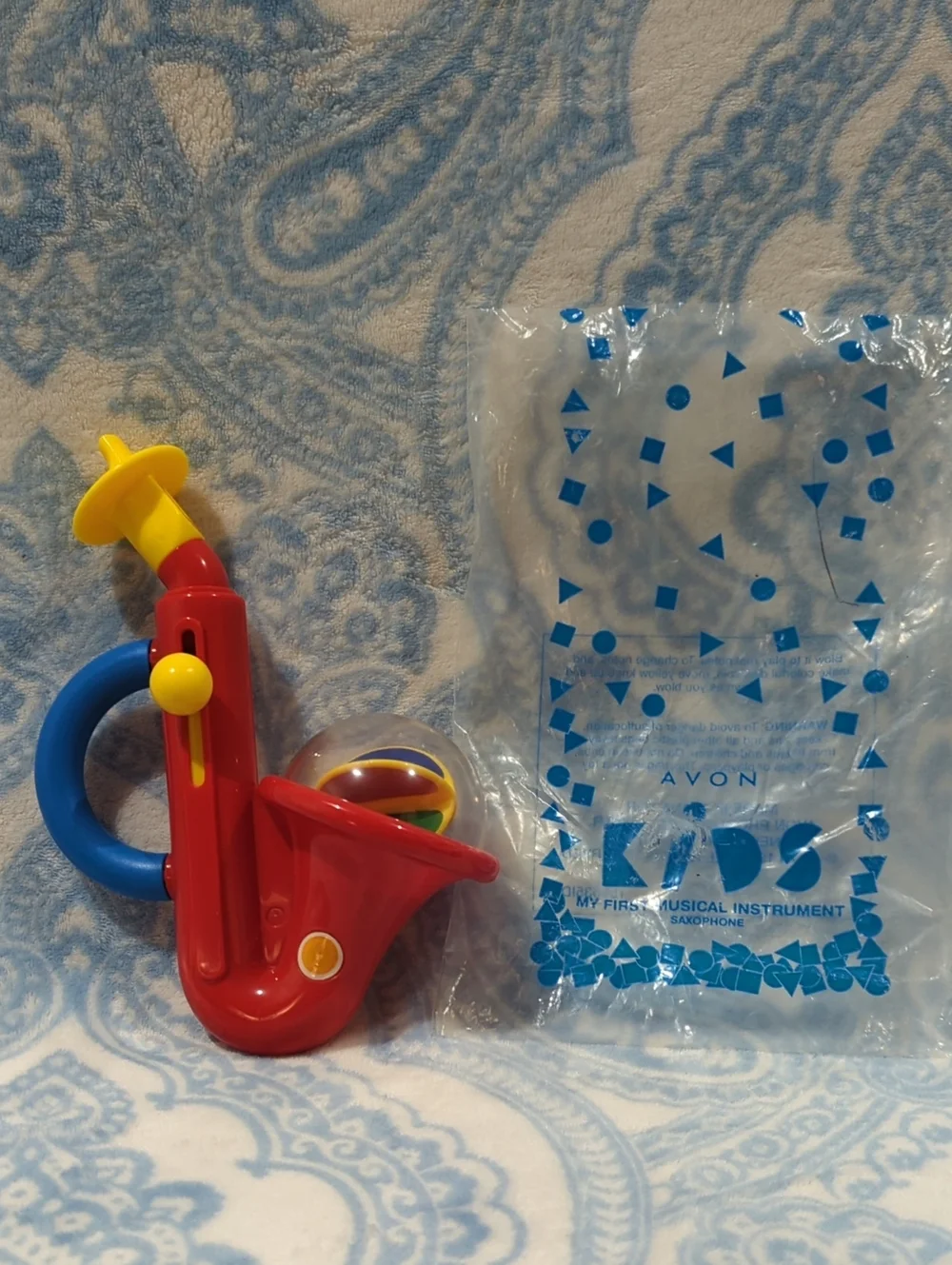 Avon Red, Yellow & Blue Kids Saxophone Toy